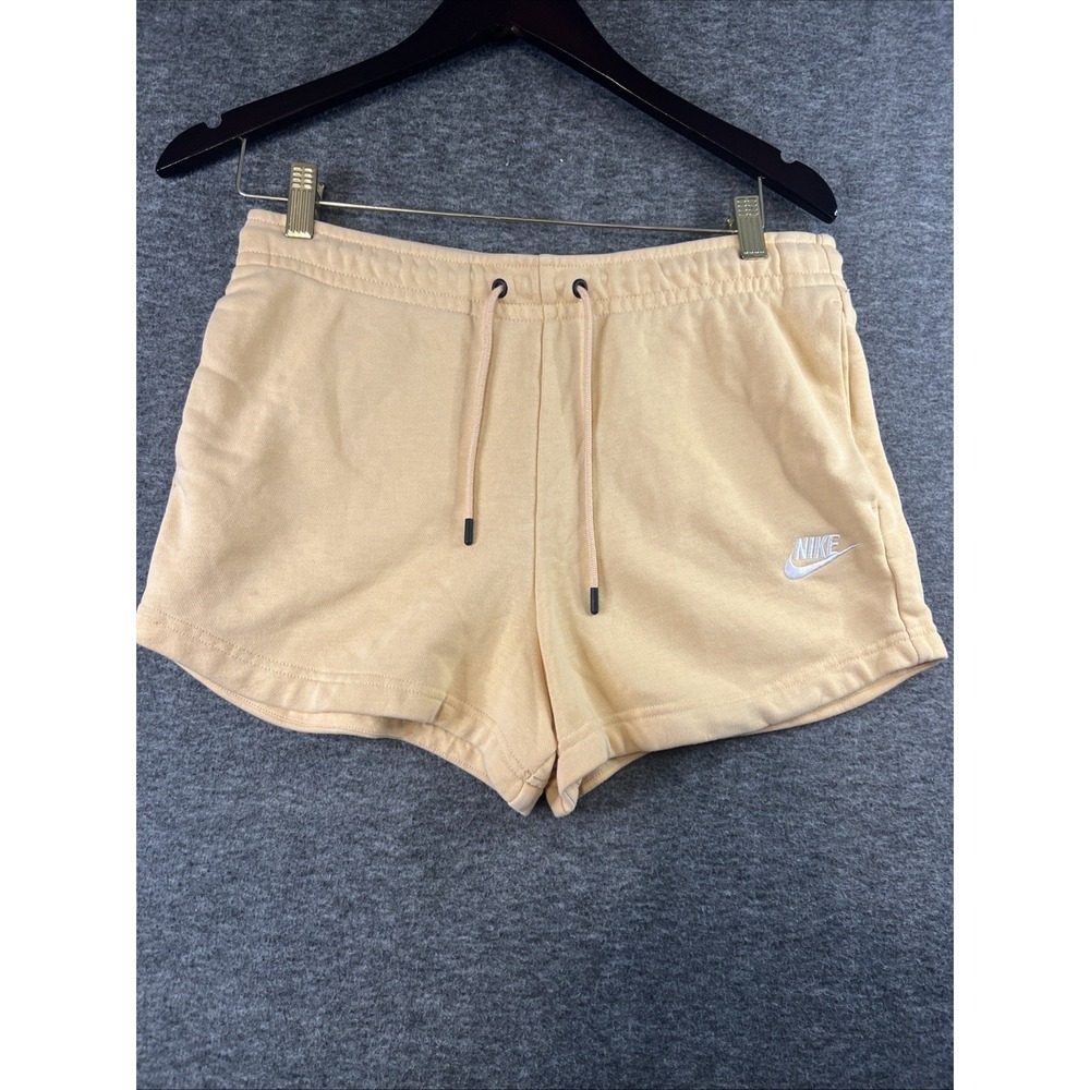 Nike Shorts Womens Small Peach Performance Logo Graphic Running Workout
